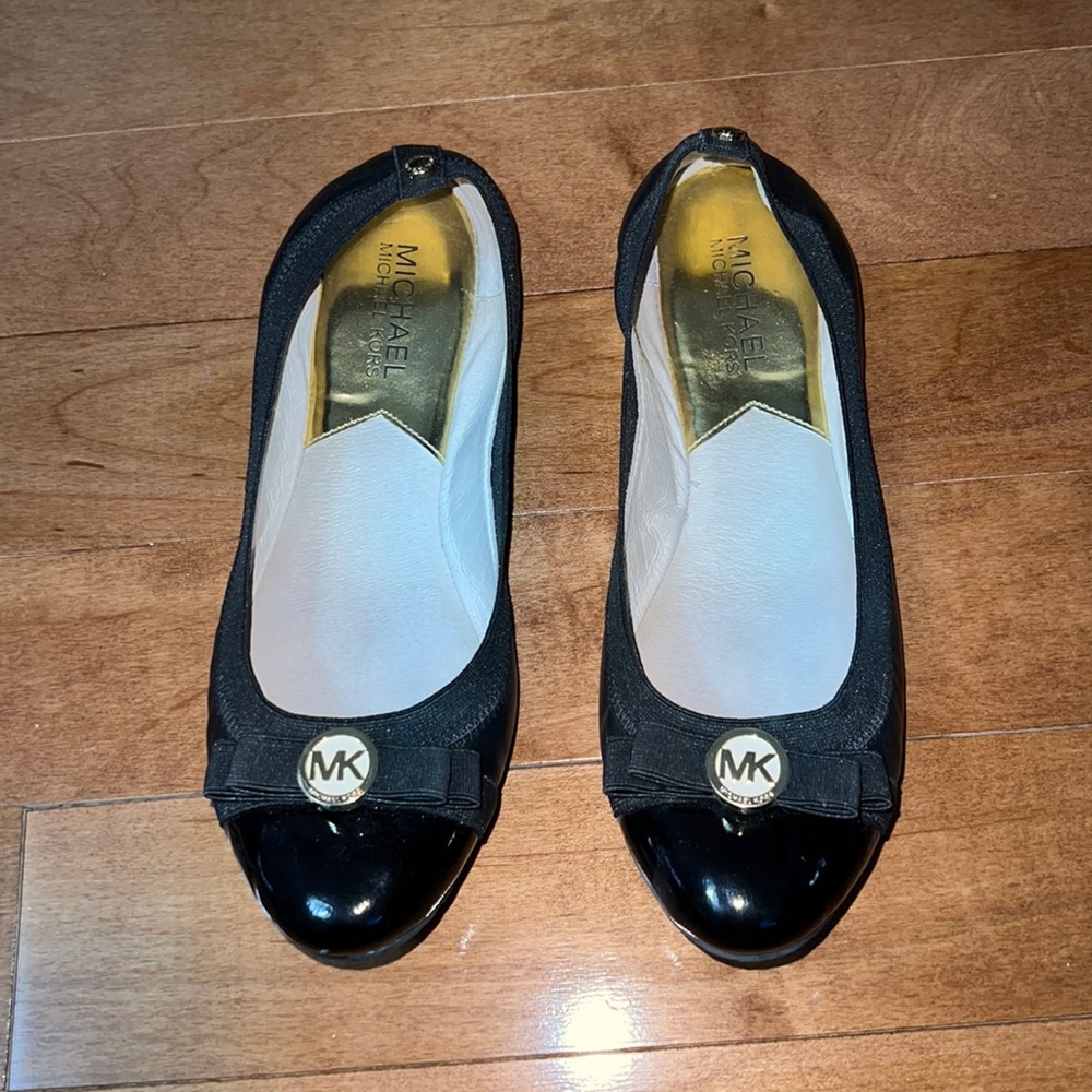 Michael Kors Black Bow Flats